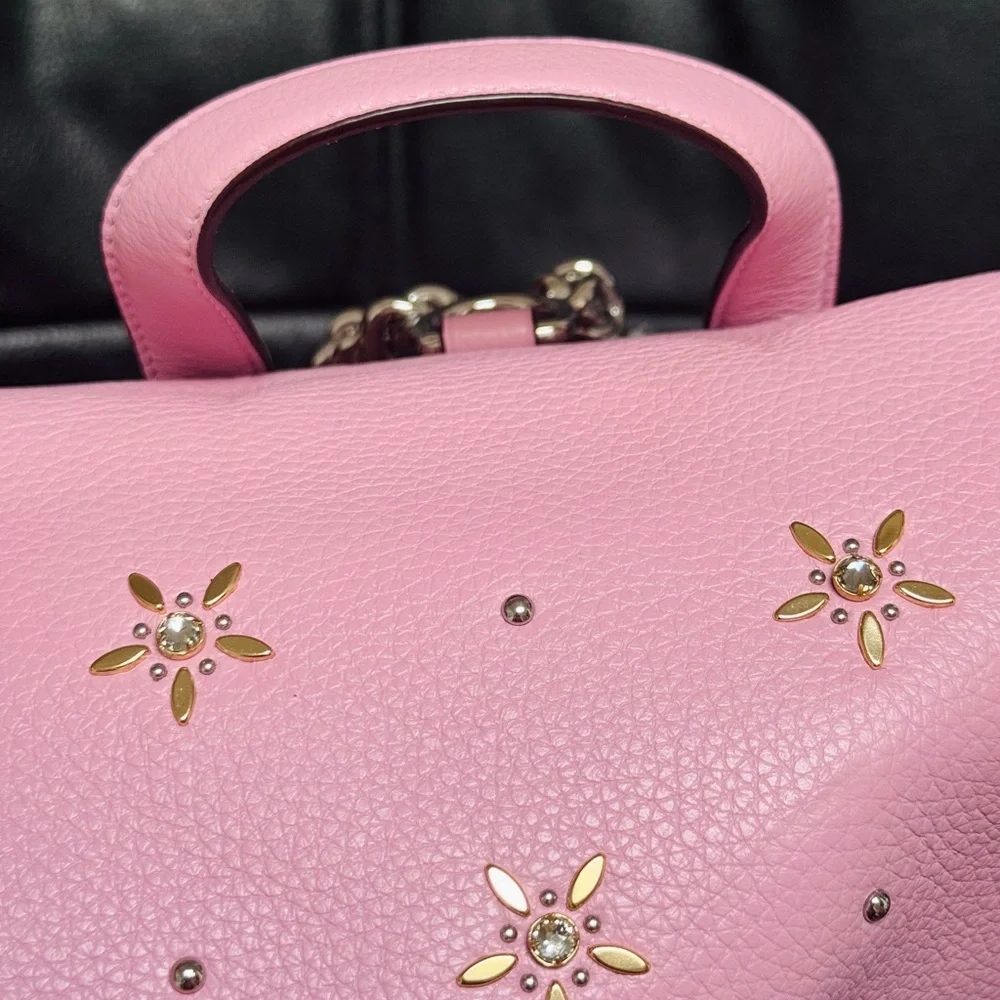 NWT Coach ELLE BACKPACK WITH ALLOVER STUDS in Pink Multi - Picture 8 of 12